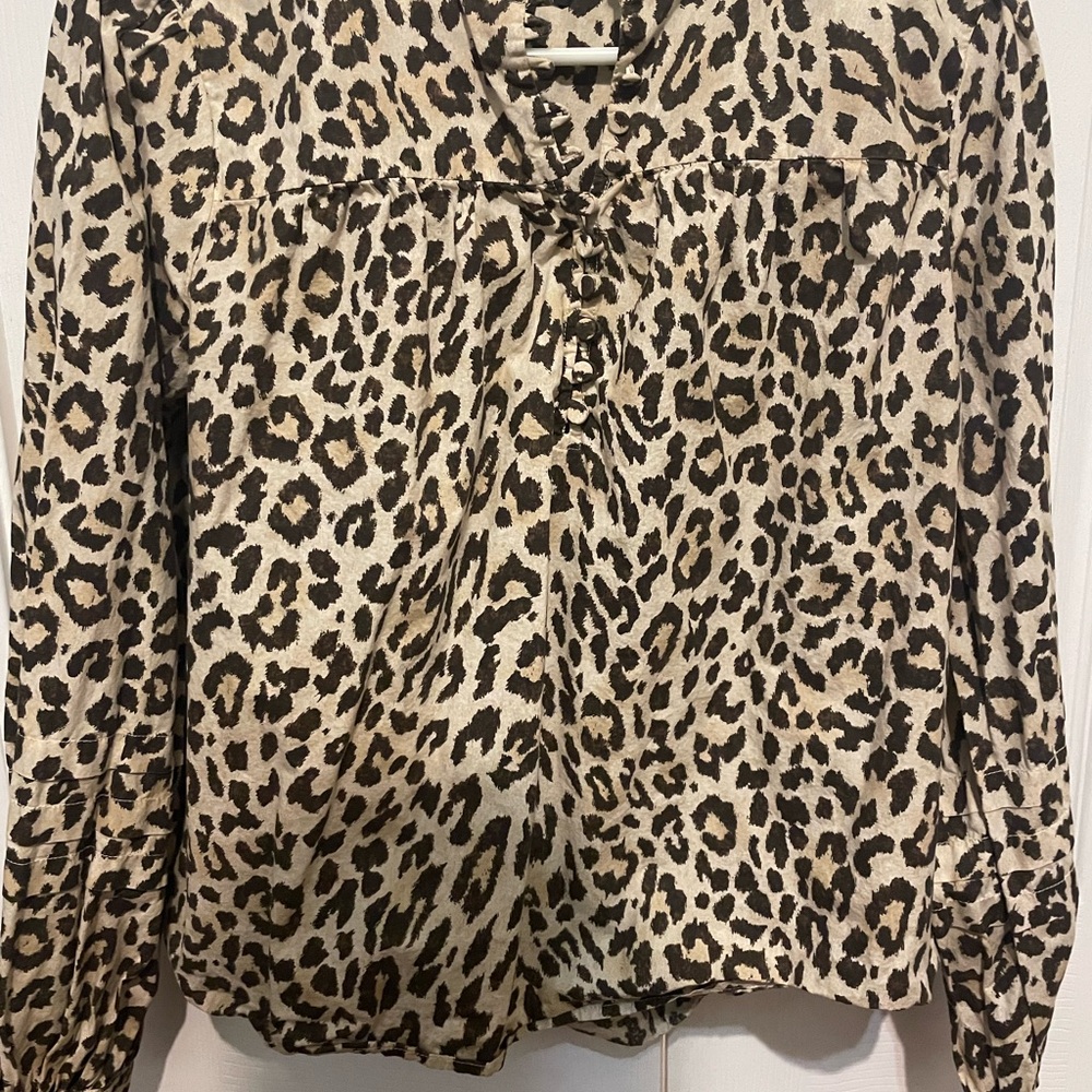 J Crew Leopard Print Women's Top